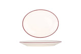 Linea Burgundy Service Plate 20x15.6 cm - Chaplin Home