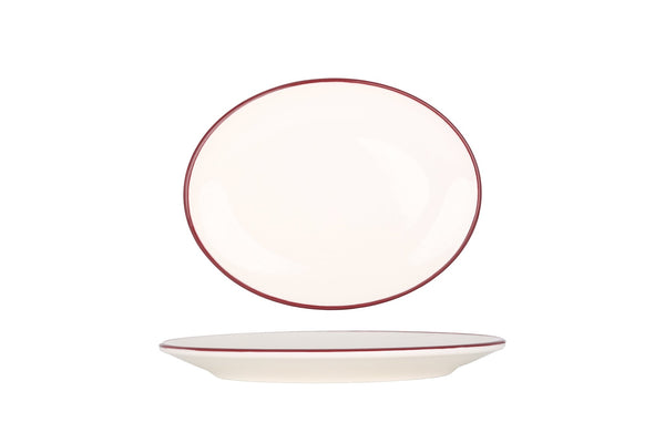 Linea Burgundy Service Plate 20x15.6 cm - Chaplin Home