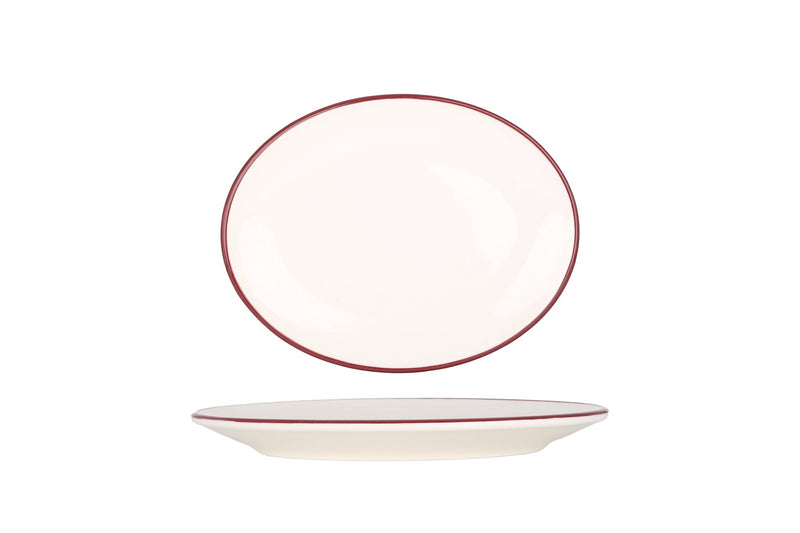 Linea Burgundy Service Plate 20x15.6 cm - Chaplin Home