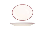 Linea Burgundy Service Plate 25 cm - Chaplin Home