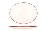 Linea Burgundy Service Plate 36x28 cm - Chaplin Home