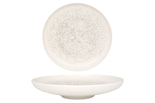 Lunar White Deep Plate 25 cm (1300cc) - Chaplin Home