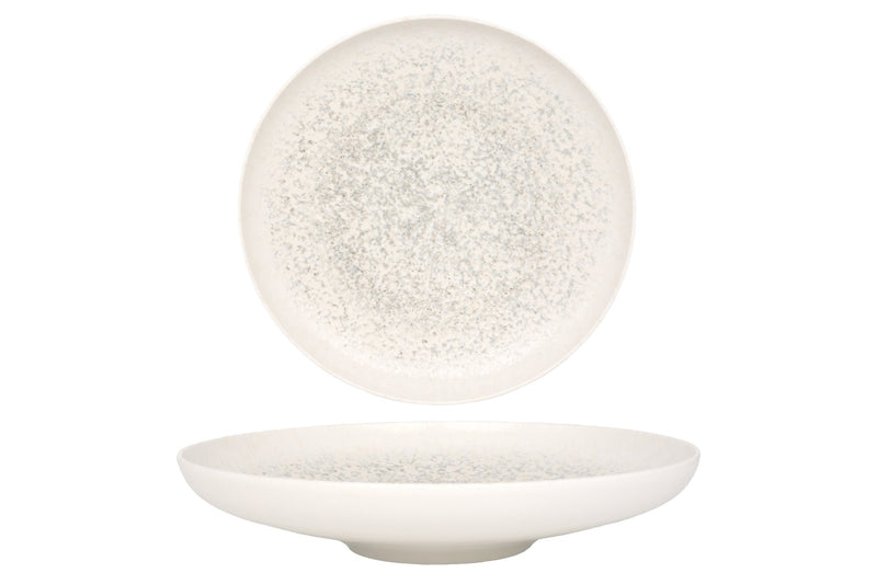 Lunar White Deep Plate 25 cm (1300cc) - Chaplin Home