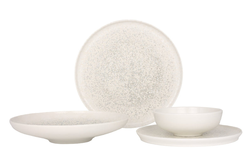 Lunar White Dinnerware Set 24 pcs - Chaplin Home