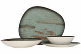Set Piatti Madera Ovale 24 pz