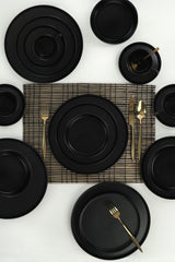 Mat Black Stackable Dinnerware Set 20 pcs - Chaplin Home