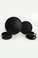 Mat Black Stackable Dinnerware Set 20 pcs - Chaplin Home