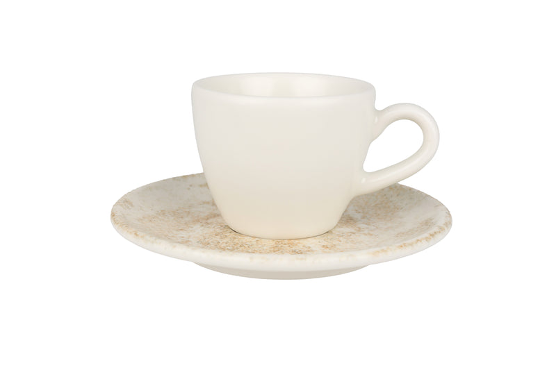 Nacrous Espresso cup with saucer - 80cc - set of 6