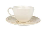 Nacrous Tea cup with saucer - 230cc - set of 6