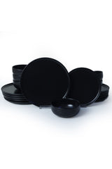Nordic Mat Black Dinnerware Set 18 pcs - Chaplin Home
