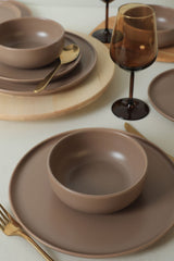 Nordic Mat Taupe Dinnerware Set 18 pcs - Chaplin Home
