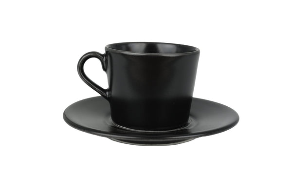 Notte Neat Espresso cup with saucer - 80cc - set of 6 - Chaplin Home