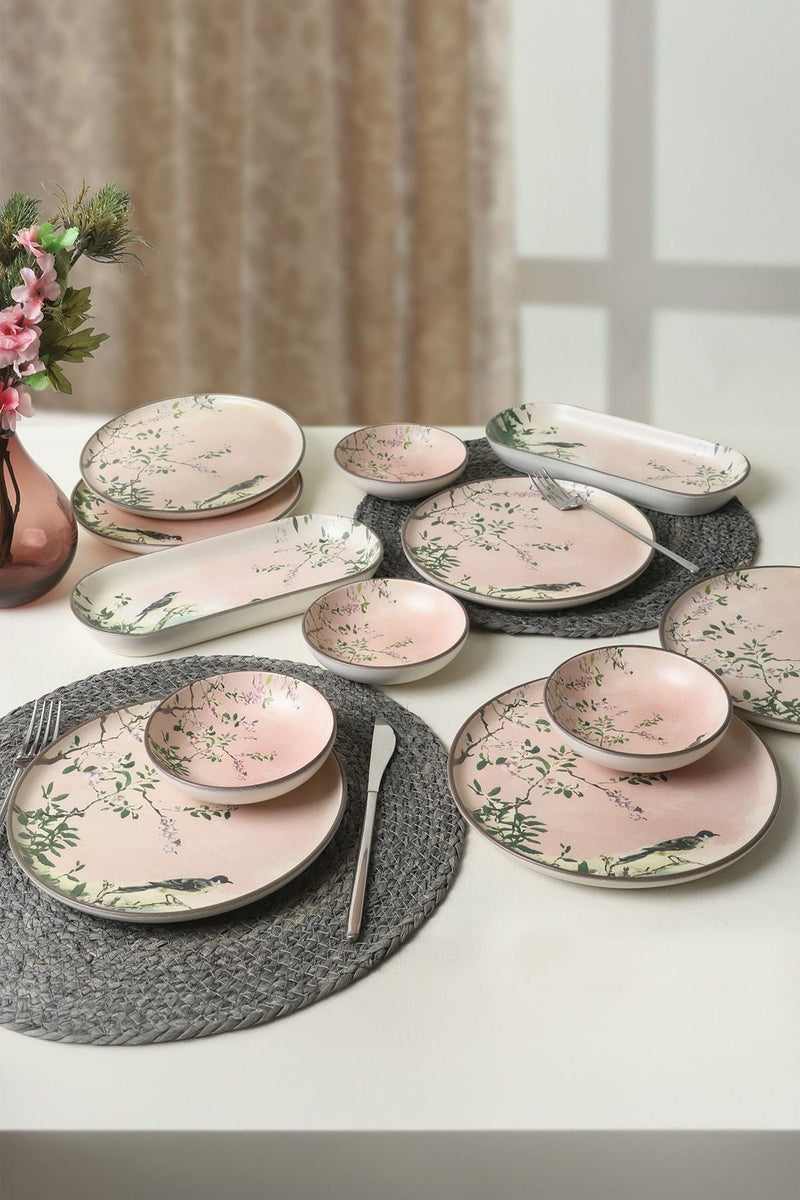 Keramika Rosa Wälder Geschirrset 12 Stück – 6 Personen – Chaplin Home