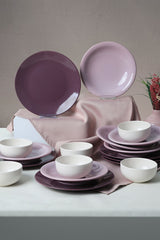 Purple Mix Dinnerware Set 18 pcs - Chaplin Home