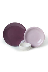 Purple Mix Dinnerware Set 18 pcs - Chaplin Home