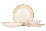 Rust Brown Dinnerware Set 24 pcs (Large)
