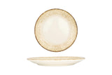 Rust Brown Plato Postre 23 cm