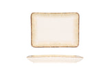 Rust Brown Rectangular Service Plate 18x13 cm