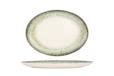 Rust Green Oval serviceplade 27x16 cm