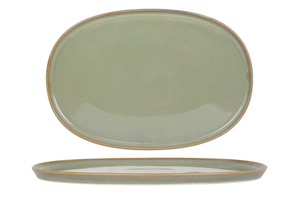 Sage Hygge Oval Service Plate 34cm - Chaplin Home