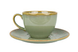 Sage Snell Tea cup with saucer - 230cc - set of 6