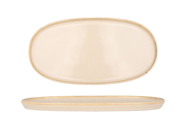 Sand Hygge Oval Service Plate 30cm - Chaplin Home