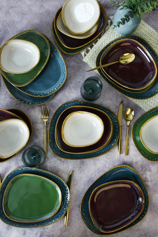 Shizen Mix Tetra Dinnerware Set 24 pcs - Oval - Chaplin Home