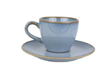 Sky Hygge Espresso cup with saucer - 80cc - set of 6 - Chaplin Home