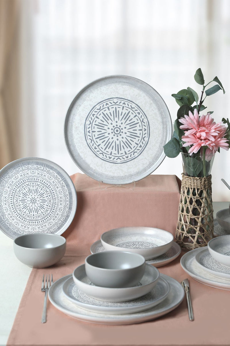 Keramika Stone Nordic 24-Piece Grey Stoneware Dinner Set – Chaplin