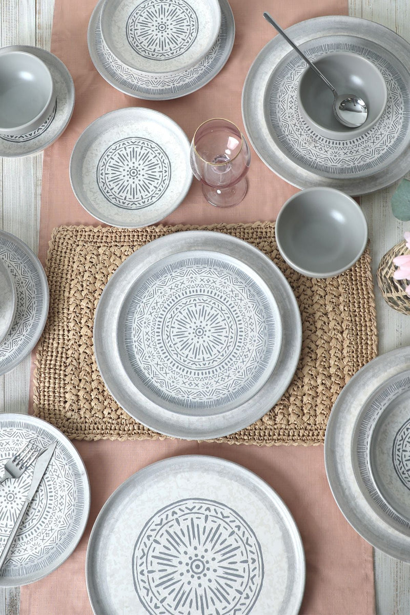 Stone Nordic Dinnerware Set 24 pcs - Chaplin Home