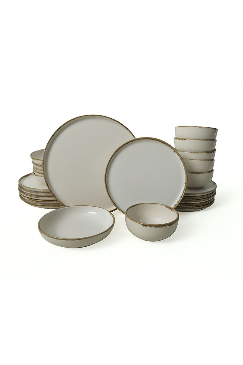 Straw Nordic Dinnerware Set 24 pcs - Chaplin Home