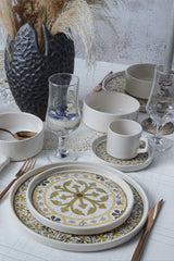 Timeless Brown Stackable Dinnerware Set 20 pcs - Chaplin Home