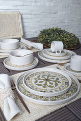 Timeless Brown Stackable Dinnerware Set 20 pcs - Chaplin Home