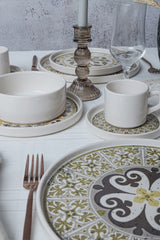 Timeless Brown Stackable Dinnerware Set 20 pcs - Chaplin Home