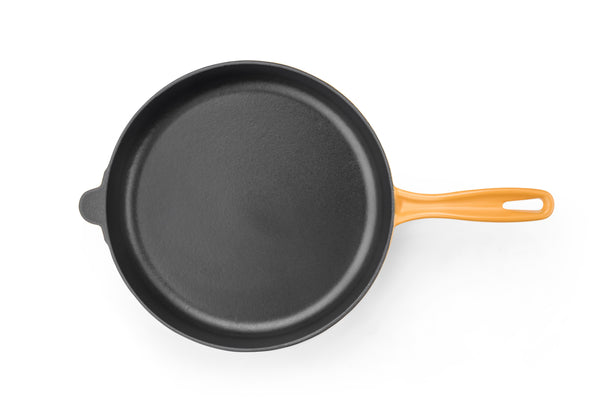 Cast Iron Frying Pan with steel - 28 cm - Amoris Home