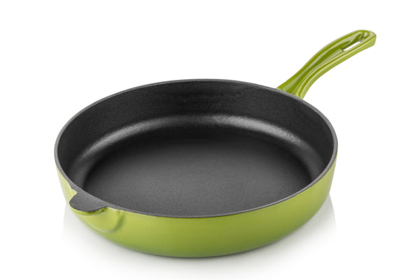 Cast Iron Frying Pan with steel - 28 cm - Amoris Home