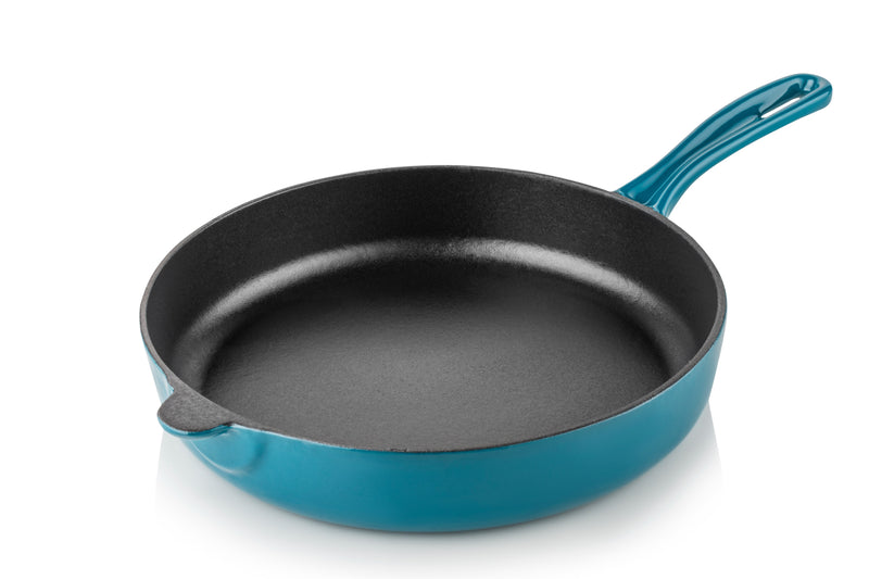 Cast Iron Frying Pan with steel - 28 cm - Amoris Home