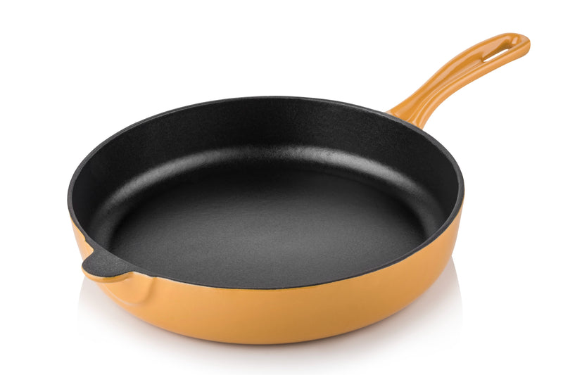 Cast Iron Frying Pan with steel - 28 cm - Amoris Home