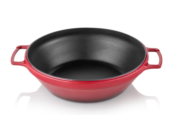 Cast Iron Wok Pan - 28 cm - Amoris Home