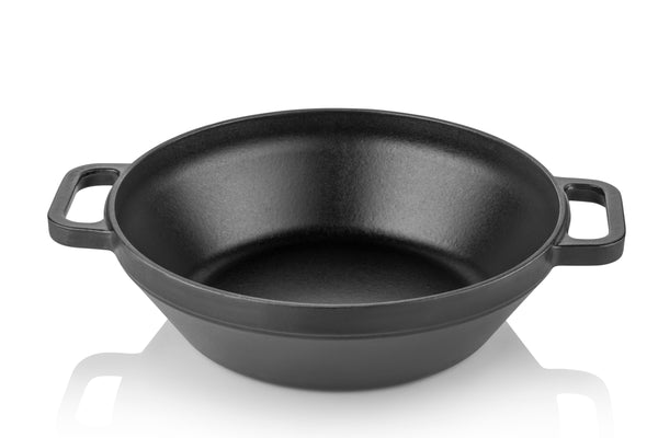 Cast Iron Wok Pan - 28 cm - Amoris Home