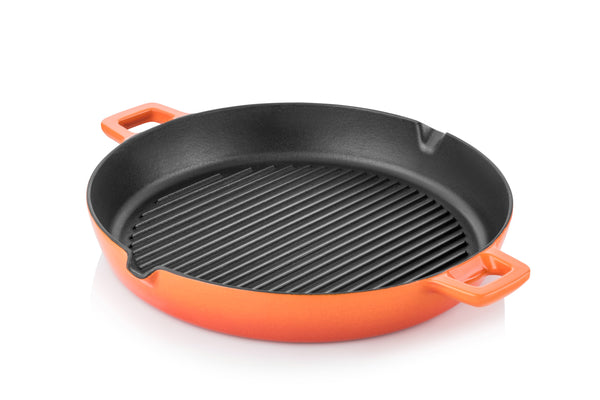 Cast Iron Grill Pan - 30 cm - Amoris Home