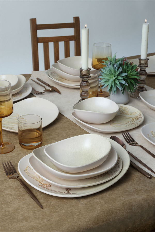 Vintage Bloom Isabella Dinnerware Set 24 pcs - Oval - Chaplin Home