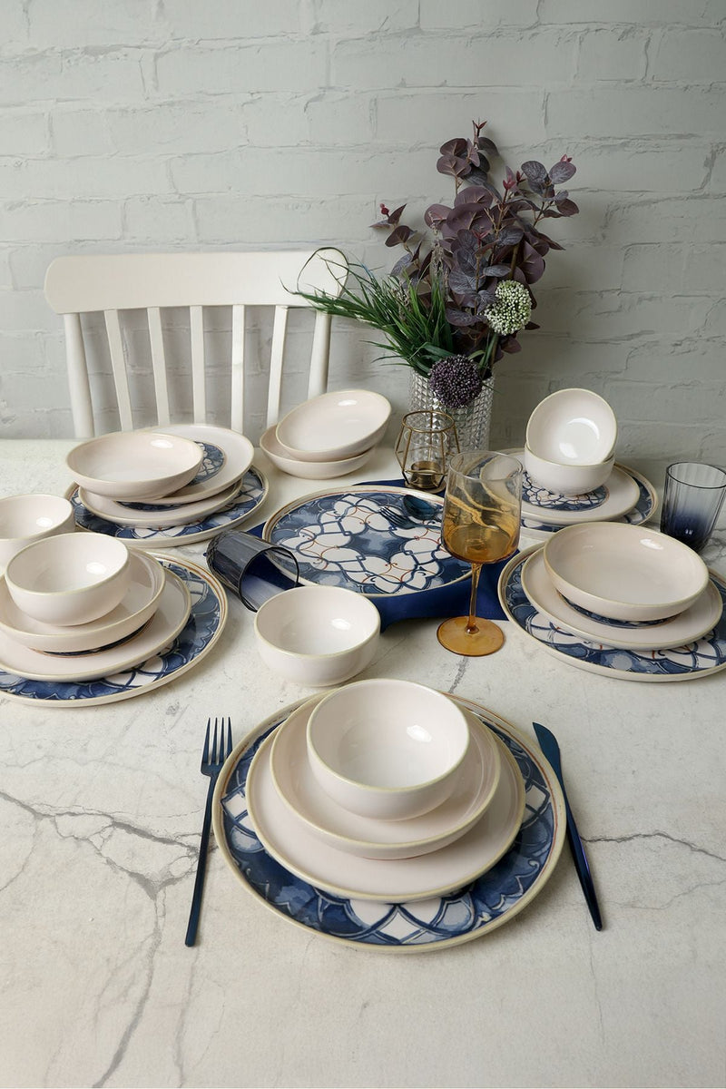 Wave Flow Dinnerware Set 24 pcs - Chaplin Home