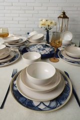 Wave Flow Dinnerware Set 24 pcs - Chaplin Home