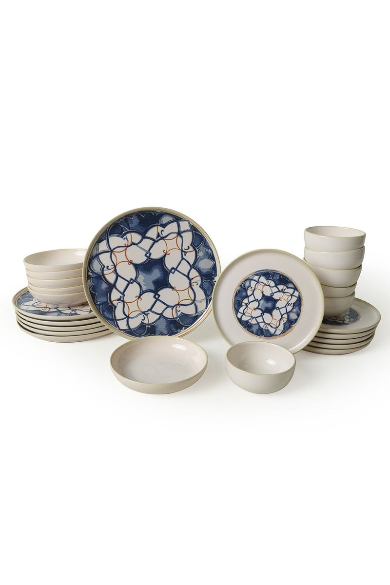 Wave Flow Dinnerware Set 24 pcs - Chaplin Home