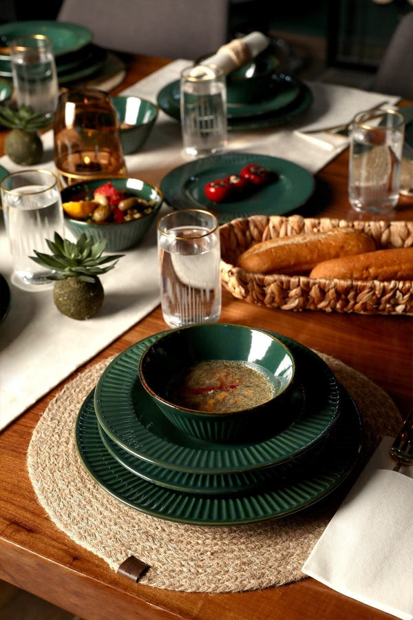 Zumrut Line Dinnerware Set 24 pcs - Chaplin Home